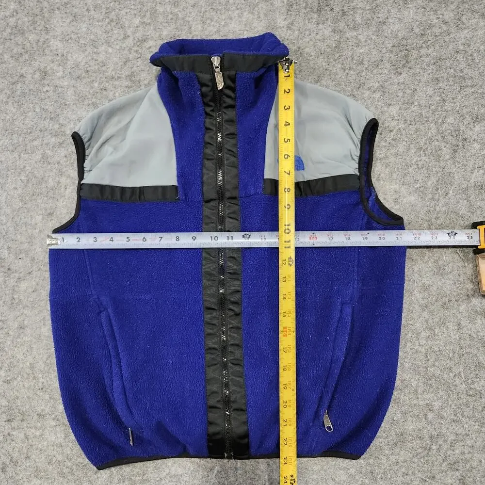 VTG 90s The North Face TNF Mens S Small Fleece‎ Full Zip Vest Jacket USA Made